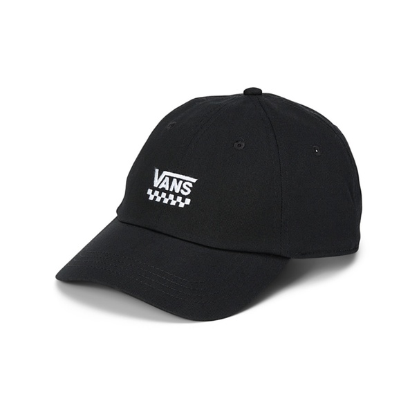 Vans Off the wall unisex black and white 100% cotton check logo baseball cap NWT - Picture 1 of 7